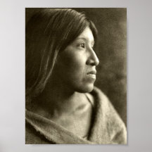 Desert Cahuilla woman Print