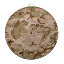 Desert Camo - Brown Camouflage Dartboards