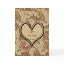 Desert Camo Valentine Card - Customized by gravityx9 Desert Camo Valentine Card - Customized