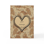 Desert Camo Valentine Card - Customized
