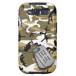 Desert Camo w/ Dog Tags Samsung Galaxy SIII Case