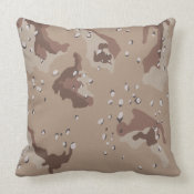 Desert Camouflage American MoJo Pillows throwpillow