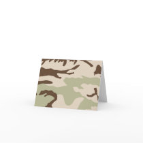 Desert Camouflage Notecards