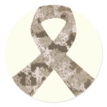Desert Camouflage Ribbon Sticker