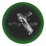 Desert Eagle Round Stickers