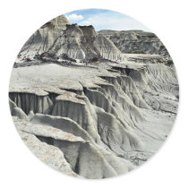 Desert erosion formation, Dinosaur Provincial Park Stickers