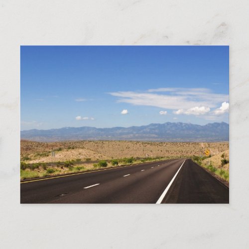 Desert Highway Postcard postcard