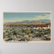 Desert Home Overlooking the City Posters