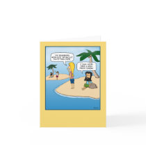 Desert Island note card (blank inside) by chuckink Desert Island note card (blank inside)