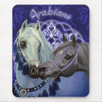 Desert Jewels Arabian horses mousepad by Fine_Art_of_Morgane Desert Jewels Arabian horses mousepad