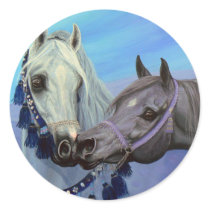 Desert Jewels Arabian horses stickers by Fine_Art_of_Morgane Desert Jewels Arabian horses stickers