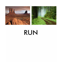Desert Landscape, Forest, RUN t-shirts by Takure Desert Landscape, Forest, RUN t-shirts