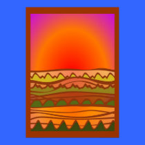 Desert landscape Poster posters by elledeegee Desert landscape Poster posters