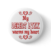 Desert Lynx Cats Warm My Heart buttons