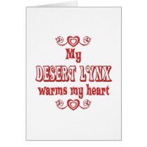 Desert Lynx Cats Warm My Heart cards
