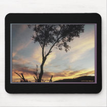Desert Mountain Sunset mousepads