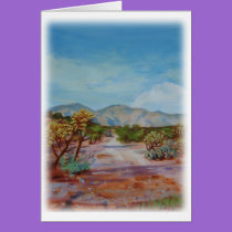'Desert Path' Greeting cards