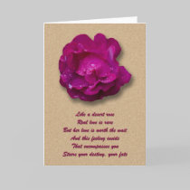 Desert Rose Card cards