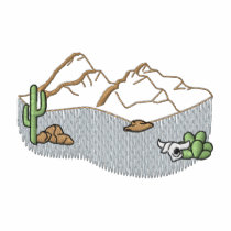 Desert Scene #1 embroidered shirts