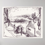 Desert Scene Poster