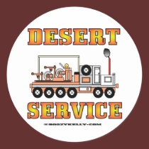 Desert Service, Oil Field Sticker stickers