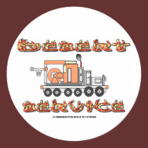 Desert Service, Oil Field Sticker stickers