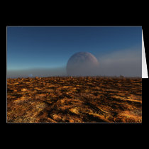 Desert Space Greeting card cards