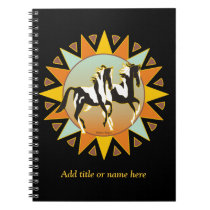 Desert Star Paint Horse Notebook notebooks