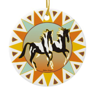 Desert Star Paint Horse Ornament