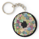 Desert Succulent Wreath Keychain