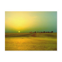 Desert Sunrise Collage Post Cards