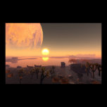 Desert Sunrise Mars Coming In posters