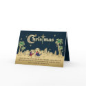 Desert Travelers Christian Christmas Card w/Verse card