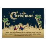 Desert Travelers Christian Christmas Card w/Verse cards