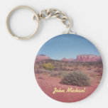 Desert Vista Personalized Keychain