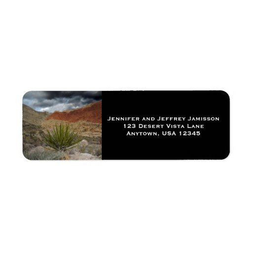 Desert Vista Return Address Labels Zazzle