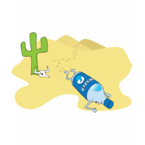 Desert Water Bottle t-shirts