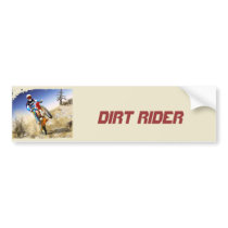 Desert Wheelie Motocross Bumper Stickers