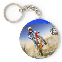 Desert Wheelie Motocross Keychains