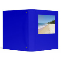 Deserted Beach 3 Ring Binders