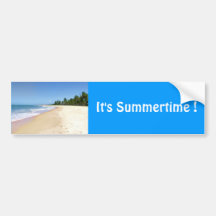 Deserted Beach Bumper Sticker