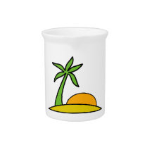 Deserted Tropical Island Pitchers