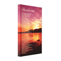 Desiderata Canvas Prints