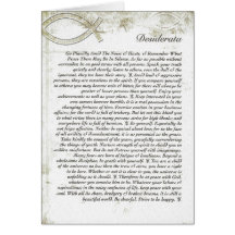 DESIDERATA Card=Christian Fish Symbol