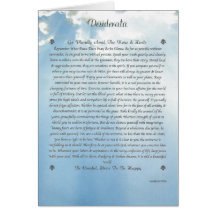 DESIDERATA Card=Clouds