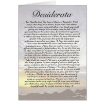 DESIDERATA Card=Ocean Sunset
