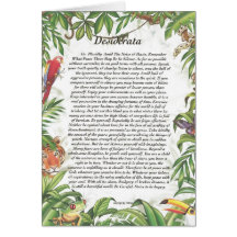 DESIDERATA Card=Tropical Jungle
