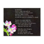 DESIDERATA Cosmic Blossoms postcard