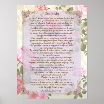 Desiderata Background