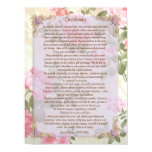 Desiderata "desired things", prose floral posters